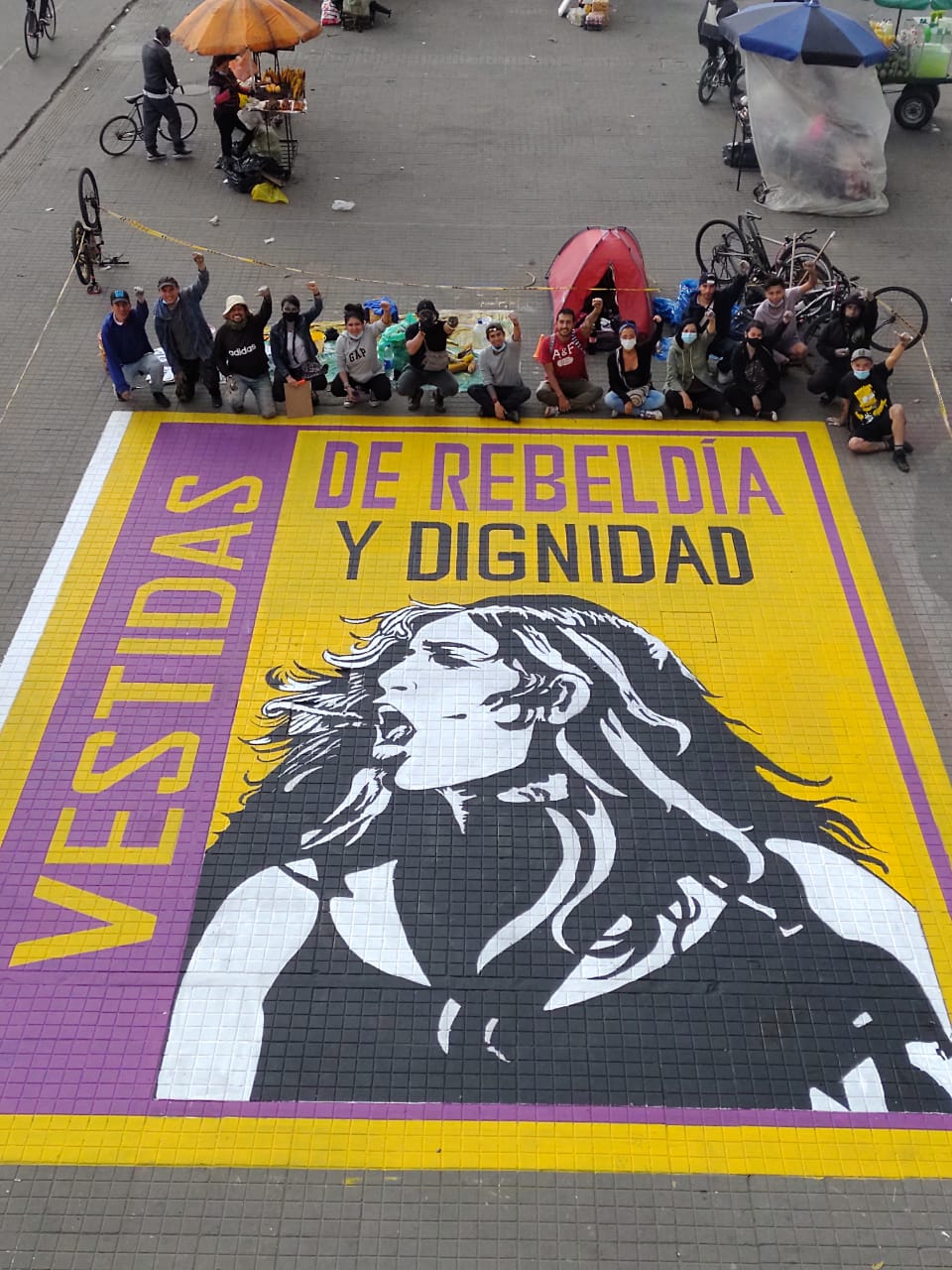Pintando realidades con los CareXimbas de Bogotá.