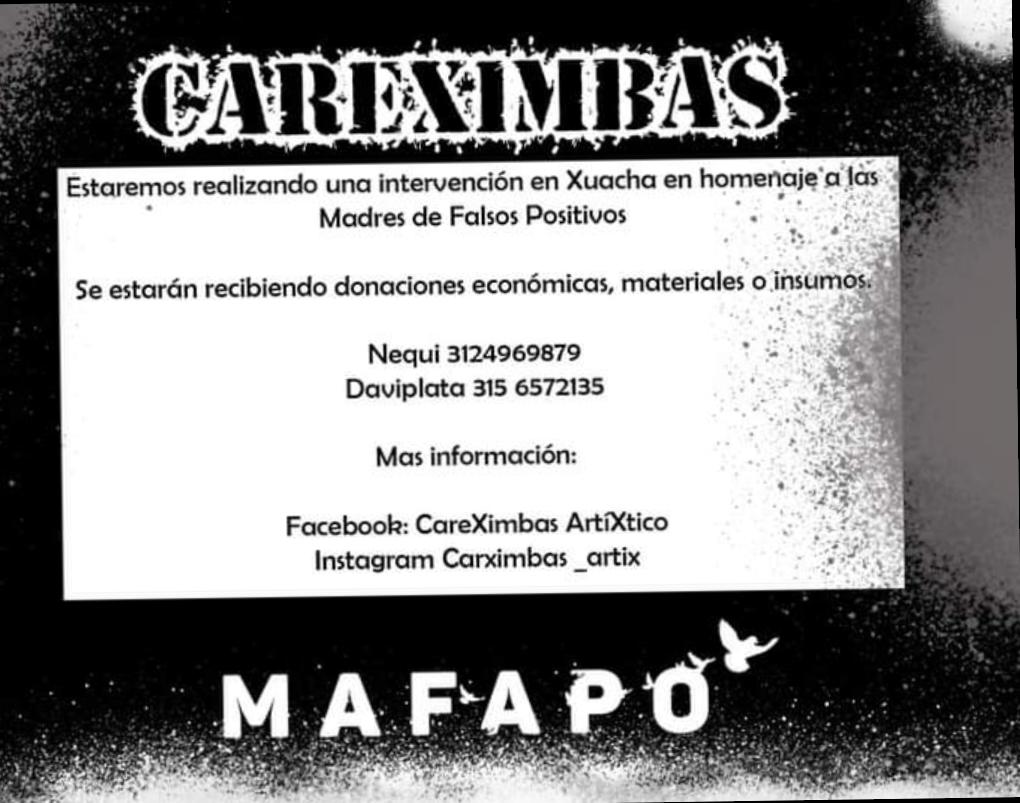 Homenaje a las madres de los falsos positivos en suacha.