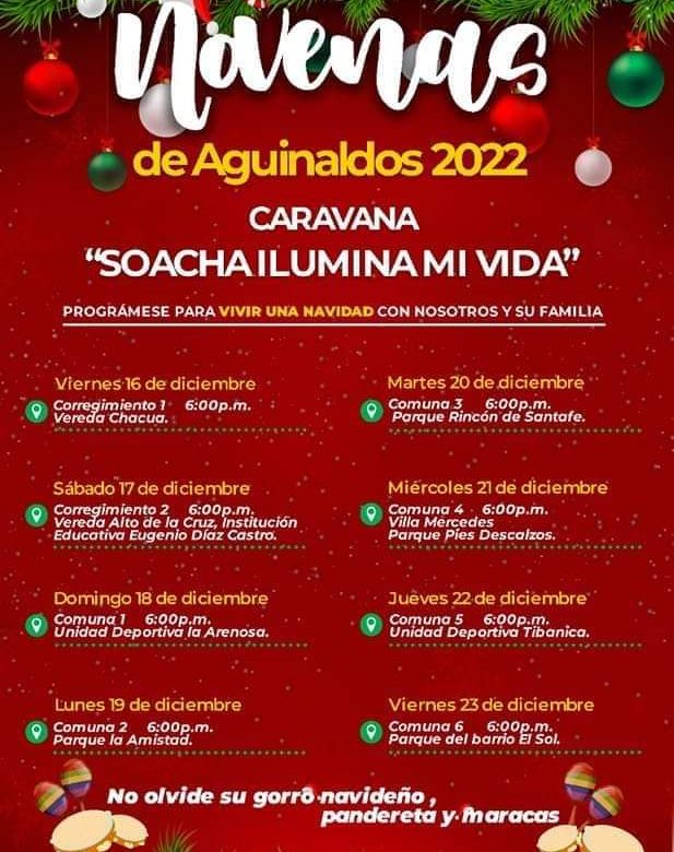 Caravana de novenas en Suacha.