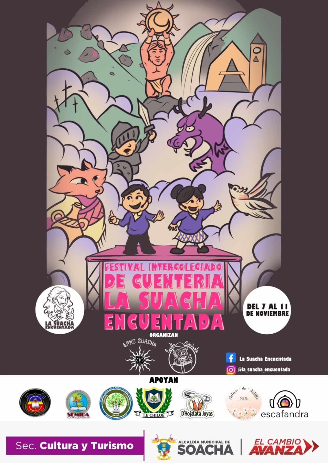 Festival Intercolegiado de Cuentería en Suacha.