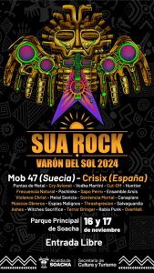 12ª versión del Festival Sua Rock regresa al Parque de Suacha este fin de semana.
